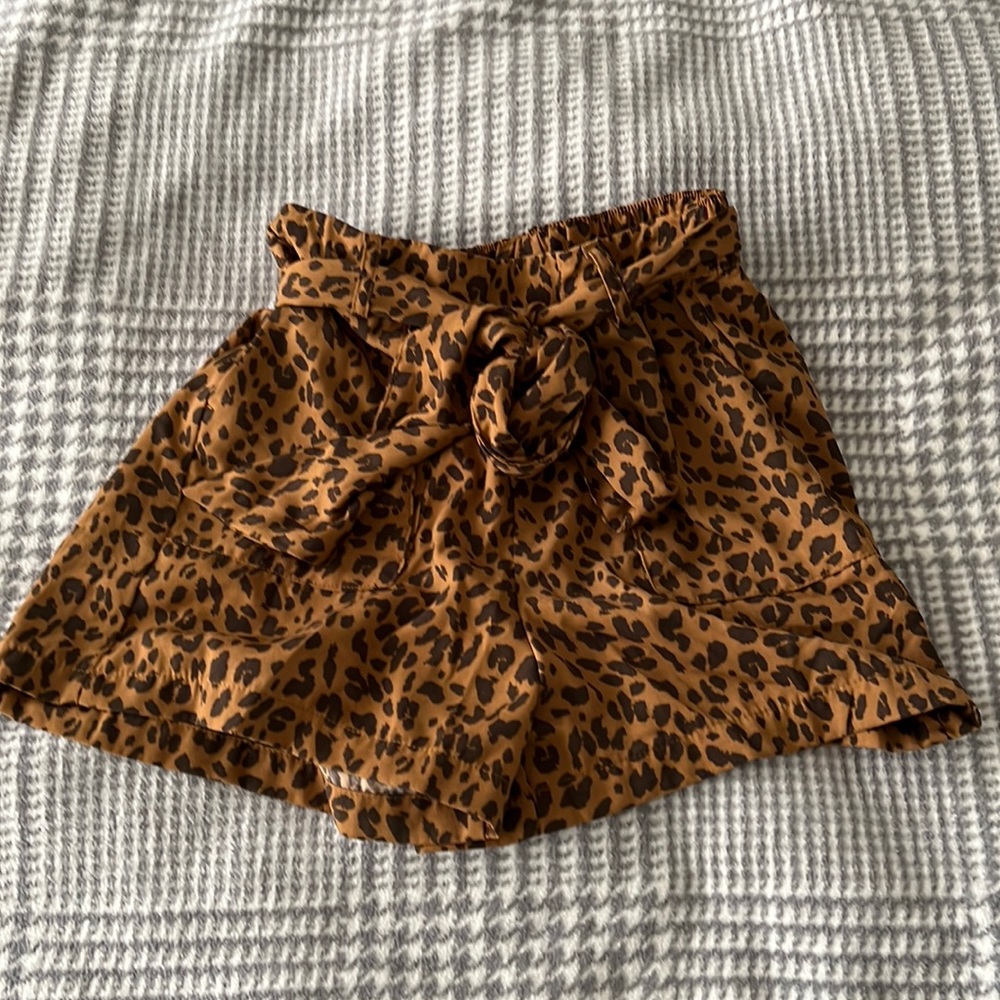 Printed High Waisted Shorts